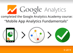 Certificaat mobile app analytics fundamentals