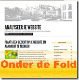 Inhoud onder of boven de fold op websites