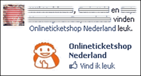 advertentie facebook met namen vrienden