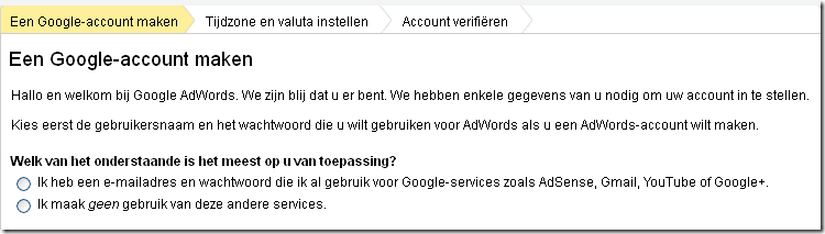 Google Account maken